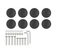 MEILVMEIJI 8PCS Practical Quiet Replacement Wheels For Luggage Convenient Fit Impacts Resistant Rollers Easy