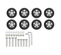 MEILVMEIJI 8PCS Practical Quiet Replacement Wheels For Luggage Convenient Fit Impacts Resistant Rollers Easy