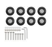 MEILVMEIJI 8PCS Practical Quiet Replacement Wheels For Luggage Convenient Fit Impacts Resistant Rollers Easy