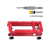 MEILVMEIJI Aluminum Hinge Door Drilling Template Positioning Adjustable Hinges Jigs for Precise Installation Adjustable