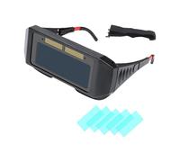 MEILVMEIJI Auto Darkening Welding Goggles with ABS Frame and Light Sensing Lens Eye Protections Eyewears for Arcing