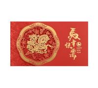 MEILVMEIJI Delicate Engraved Chinese New Year Greeting Card Feature Traditional Horse Year Art For Festival Celebration