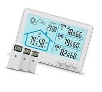 MEILVMEIJI Five Color Display Radio Inside Thermograph Hygrometer With 100M Extent Transducer and Meteorological