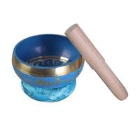 MEILVMEIJI Nepal Tibetan Blue Buddhist Bowl Set Meditation Singing Bowls