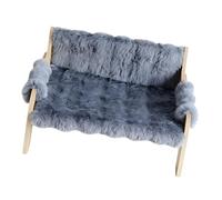 MEILVMEIJI Plush Fleeces Cats Bed Sofa for Comfortable and Warmth During Cold Weather Stable Wooden Frame