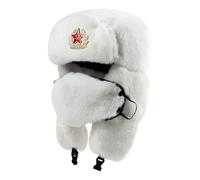MEILVMEIJI Soviet Emblems Lenin Hat Retro Cosplay Styles Warm Adjustable Earflap Cap Imitation Furs winter caps For