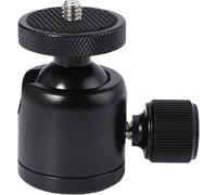 MEILVMEIJI Tripod Round Head 360 Panoramic Metal Quick Releasing Plate 1/4" 3/8'' Screw Thread Mount Tripod Head for