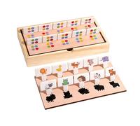 MEILVMEIJI Wood Shape Matching Puzzle Block Toy For Early Learning Cognitive Development Safe Educational Activity Toy