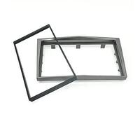 Meimeier Installation Dash Kit Car Plastic Frame Radio Stereo Panel for Opel Astra Antara Corsa Zafira Double 2 Din Fascia Dash Installation Trim Kit Face Plate Bezel