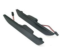 Meimeier LED Lens Rear Side Marker Lamps for Ford Mustang 15-up Replace OEM Rear Side Marker Lamp (Black)