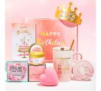 MEIMUCUL Inspirational Birthday Gifts for Women,Birthday Hampers Pamper Gifts for Her,Unique Presents Basket Set for Friends Sister Ladies Coworker,Friendship Gifts for Women-Coffee Mug Set