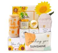 MEIMUCUL Sunflower Gifts for Women,Birthday Hampers Pamper Gift for Her,Get Well Soon Gifts for Women,Unique Relaxation Gifts Box for Best Friend, Sister,Mum,Wife,Daughter