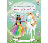 Mein Anziehpuppen-Stickerbuch: Regenbogen-Einhörner: Stickerheft mit über 330 Anzieh-Stickern, davon viele mit Glitzer - Stickervergnügen ab 5 Jahren