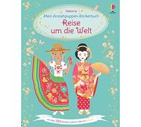 Mein Anziehpuppen-Stickerbuch: Reise um die Welt - German Language Paperback NEW