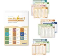 Mein Blitzheft 1 und Meine Blitzlesekarten Set 1-3 mit Stift "Alles in einem": Mein Blitzheft 1 und 11 Blitzlesekarten mit Stift für die 1. und 2. Klasse