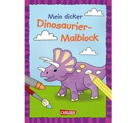 Mein dicker Dinosaurier-Malblock: Mit tollen Extras: Mandalas, Malen-nach-Zahlen, Türschild, Geburtstagskarten | Für Kinder ab 4 Jahren
