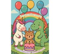 Mein Einhorn- und Zauberfreunde-Malbuch Dino und Einhornbär: Über 40 zauberhafte Ausmalbilder mit Einhorn, Bär & Dino - Fantasievolles Malbuch für Kinder ab 3 Jahren Geschenk