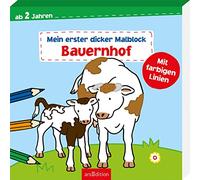 Mein erster dicker Malblock - Bauernhof: Ab 2 Jahren mit farbigen Linien