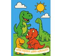 Mein erstes Dinosaurier-Malbuch: 30 fröhliche Dino-Motive zum Ausmalen - dicke Linien, große Flächen, ideal für Kinder von 4-7 Jahren