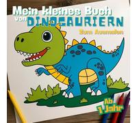 Mein erstes Dinosaurier-Malbuch - Einfache Zeichnungen mit dicken Linien, ideal für Kleinkinder ab 1 Jahr | Eine pädagogische und spaßige Aktivität ... 21x21 cm, perfekt für kleine Hände!