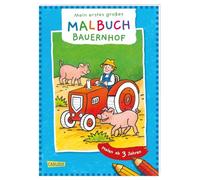 Mein erstes großes Malbuch: Bauernhof: Malen ab 3 Jahren: Fröhliche Motive - Klare Linien - Spiel und Spaß - Malspaß für Buntstifte Filzstifte Wachsmalstifte Wasserfarben