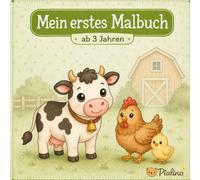 Mein erstes Malbuch - Bauernhof für Kinder ab 3 Jahren:: Große einfache Motive | Perfekt für kleine Kinder | Fördert Kreativität & Feinmotorik (Pialinos Malspaß)