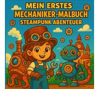 Mein erstes Mechaniker-Malbuch - Steampunk Abenteuer: steampunk malbuch kinder