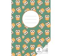 Mein erstes Schreibheft | Lineatur 0 mit Häuschen | Eule | Eulenklasse: Für Kinder in der 1. Klasse | DIN A5 | 50 Seiten | Großzügige 6 mm Linien mit Häuschen zur Schreibhilfe