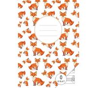 Mein erstes Schreibheft | Lineatur 0 mit Häuschen | Füchse | Fuchsklasse: Für Kinder in der 1. Klasse | DIN A5 | 50 Seiten | Großzügige 6 mm Linien mit Häuschen zur Schreibhilfe