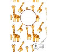 Mein erstes Schreibheft | Lineatur 0 mit Häuschen | Giraffen | Giraffenklasse: Für Kinder in der 1. Klasse | DIN A5 | 50 Seiten | Großzügige 6 mm Linien mit Häuschen zur Schreibhilfe