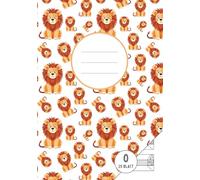 Mein erstes Schreibheft | Lineatur 0 mit Häuschen | Löwen | Löwenklasse: Für Kinder in der 1. Klasse | DIN A5 | 50 Seiten | Großzügige 6 mm Linien mit Häuschen zur Schreibhilfe