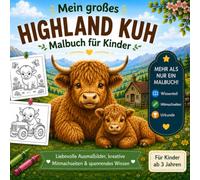 Mein großes Highland-Kuh-Malbuch (Maria Malstern - Tierisch bunte Abenteuer)
