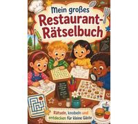 Mein großes Restaurant-Rätselbuch - Beschäftigung für Kinder im Restaurant mit Rätseln, Spielen & Sodokus