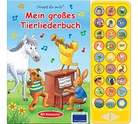 Mein großes Tierliederbuch - 27-Button-Soundbuch: 27 bekannte Kinderlieder zum Mitsingen