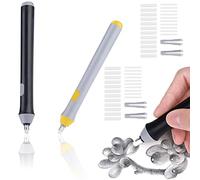 Mein HERZ 2 Pack Battery Operated Pencil Eraser with 44 pcs Replaceable Rubbers Refill Automatic Pencil Eraser Refill 2.3mm/5mm for Artist Drawing, Painting, Sketching, Drafting, Architectural Plans