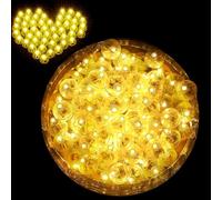 Mein HERZ LED Balloons Lights, 60 Pcs Mini LED Lights LED Round LED Balloons Lights for Paper Lantern, Wedding, New Year, Birthday, Halloween,Party Decoration (Warm White)