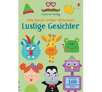 Mein Immer-wieder-Stickerbuch: Lustige Gesichter - German Language Paperback NEW