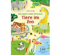 Mein Immer-wieder-Stickerbuch: Tiere im Zoo - German Language Paperback NEW Bath