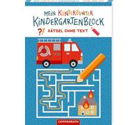 Mein kunterbunter Kindergartenblock: Rätsel ohne Text (Feuerwehr & Polizei)