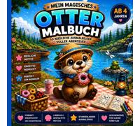Mein magisches Otter Malbuch: 50 niedliche Ausmalbilder voller Abenteuer - Otter Malbuch für Kinder ab 4 Jahren