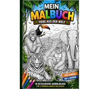 Mein Malbuch- Tiere aus der Welt