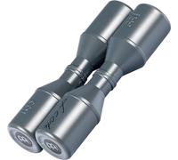 Meinl Percussion Shaker Luis Conte - Stadium Shaker - Artist Series Double Shaker - 17 cm Length - Plastic, Grey (SH45GR)