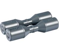 Meinl Percussion Shaker Luis Conte - Stadium Shaker - Artist Series Double Shaker - 17 cm Length - Plastic, Grey (SH45GR)