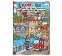 Mein Wasserburger Feuerwehr-Malbuch: Begleite Flori und Ben auf ihren mutigen Einsätzen durch die Altstadt
