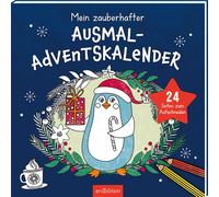 Mein zauberhafter Ausmal-Adventskalender: 24 Seiten zum Aufschneiden (Paperback)