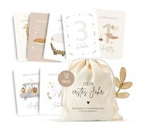 MeinBaby123® Milestone Cards "Dein erstes Jahr" (Beige Boho)
