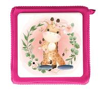 MeinBaby123® Protective Film Compatible with Toniebox, Self-Adhesive Protective Cover, Premium Quality, Perfect Fit Sticker, Film Sticker, Toniebox Accessories (Giraffes in Flower Wreath)