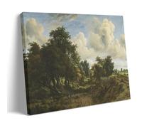 Meindert Hobbema - A Path through A Wood Classic Masterpiece Poster Picture Print Canvas Wall Paint Arts Decor Modern Home Artworks Idea 12x18inch(30x45cm)