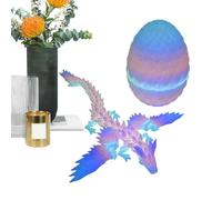 Meindin 3D Printed Dragon - Eggs Toys Figure,Articulated Action Surprise Creative Stress Relief Toys 360-Degree Rotatable Safe Easter Stuffers for Birthday
