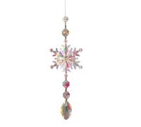 Meindin Crystal Sun Catchers | Rainbow Maker Prism Snowflake Crystal Balls - Crystal Pendants, Colorful Pendant for Tree, Home, Window